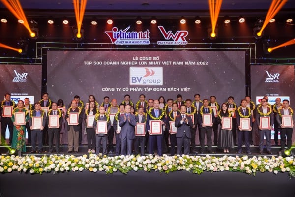 BV GROUP IS LOCATED IN THE TOP 500 LARGEST PRIVATE ENTERPRISES IN VIETNAM 2022