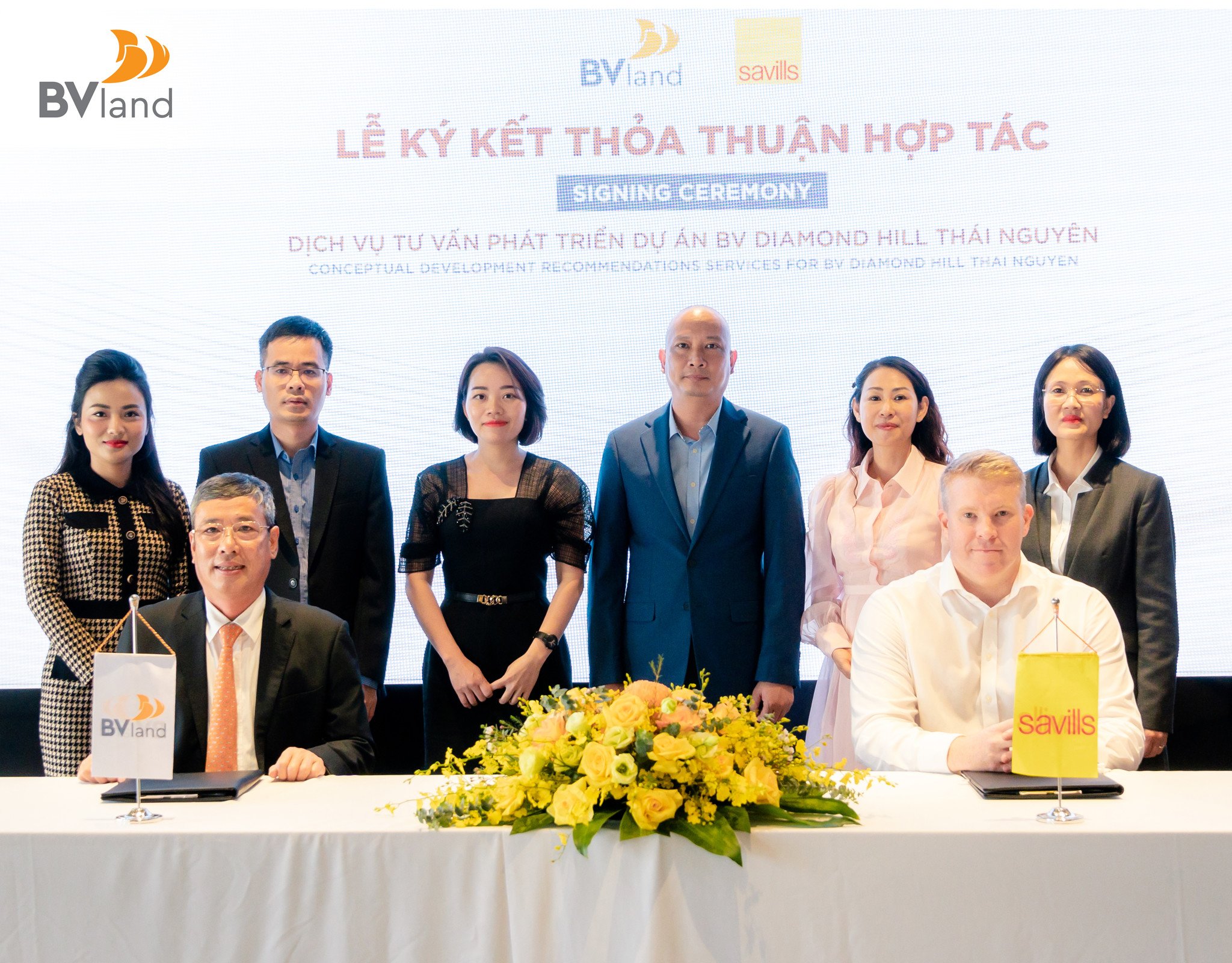 BV LAND HỢP TÁC CÙNG SAVILLS PHÁT TRIỂN DỰ ÁN BV DIAMOND HILL THÁI NGUYÊN