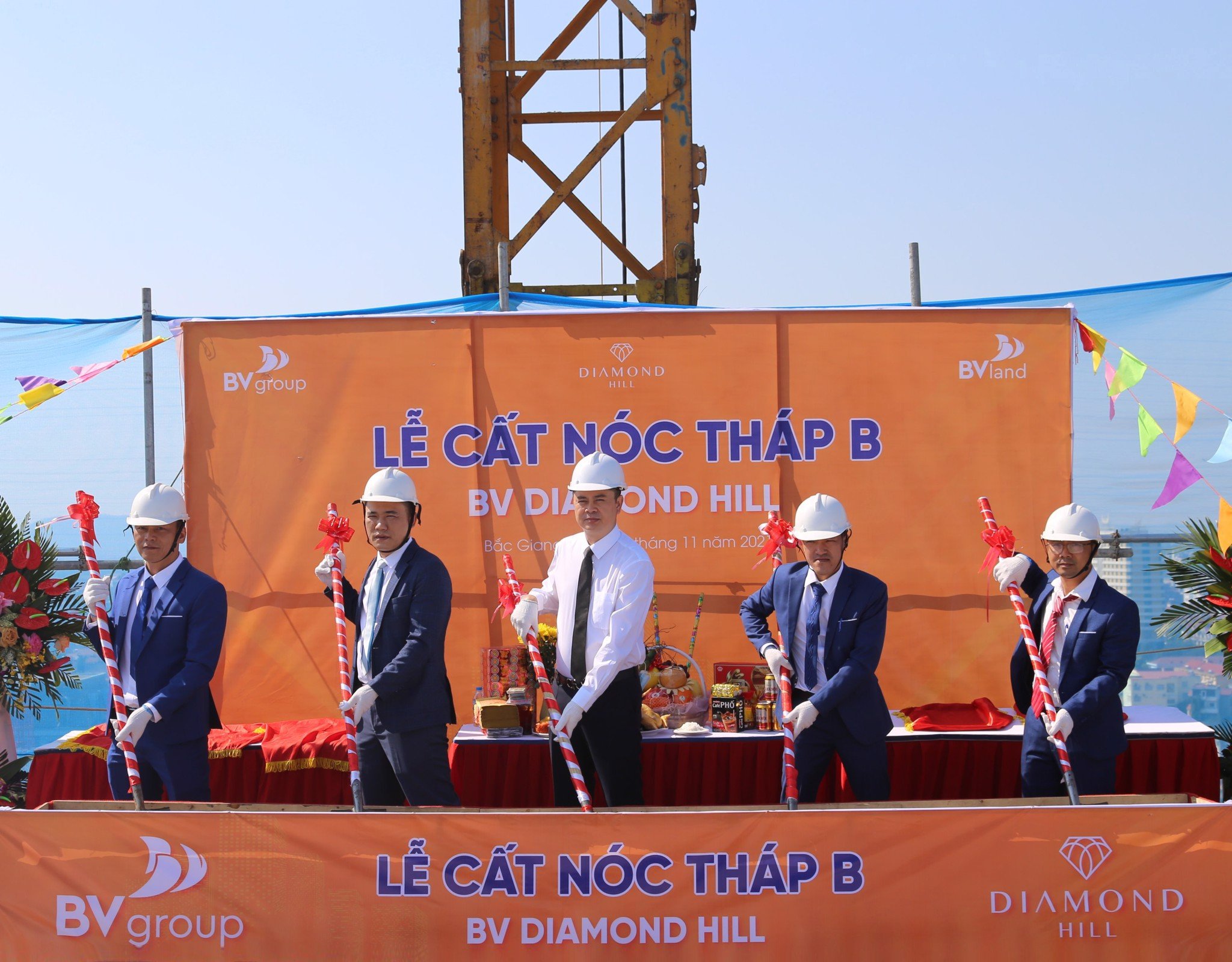 BV GROUP CẤT NÓC THÁP B DỰ ÁN BV DIAMOND HILL