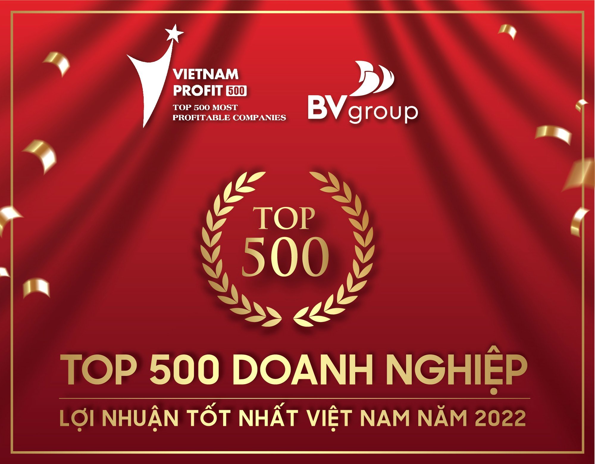 BV GROUP TĂNG 19 BẬC TRÊN BẢNG XẾP HẠNG PROFIT500