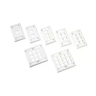 Single-Gang | Dual-Gang Faceplate with Label