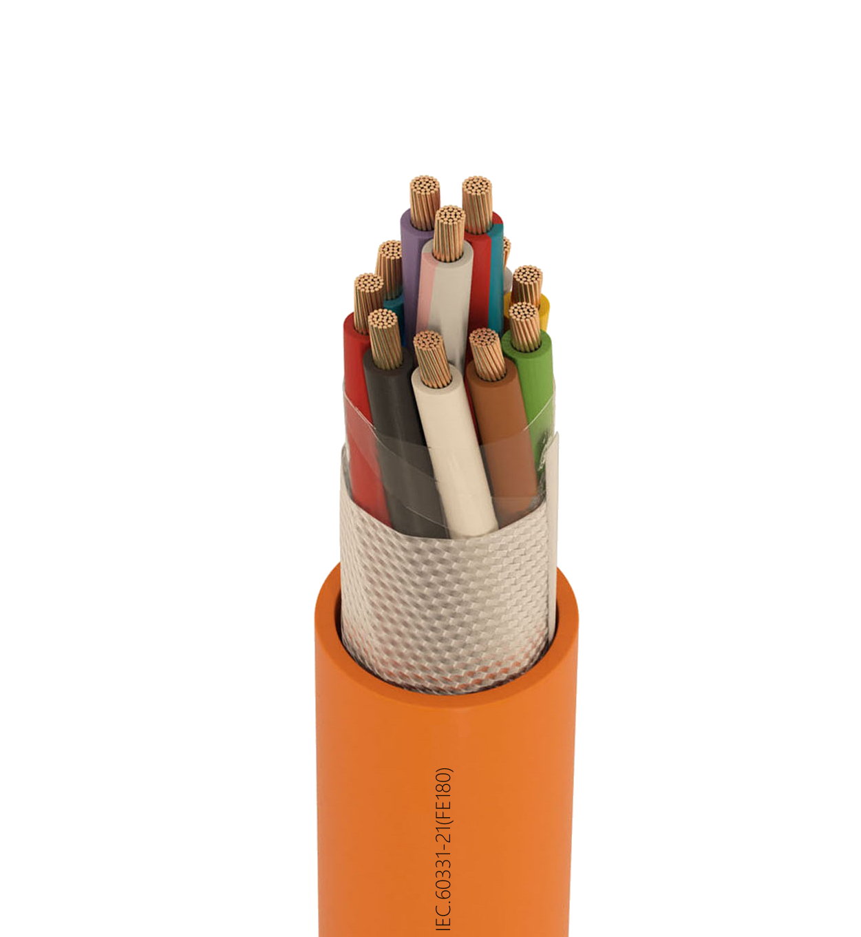 Fire resistant control cables with un-shielded