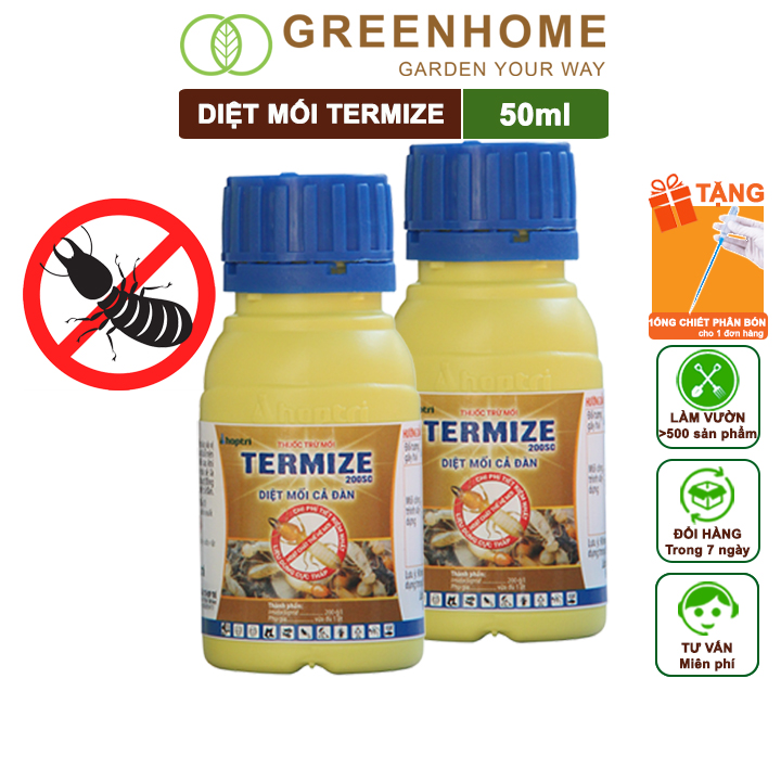 Thuốc Diệt Mối Tận Gốc, Termize 200SC, Chai 50ml, Sinh Học Thế Hệ Mới, An Toàn, Không Mùi, Diệt Cả Đàn