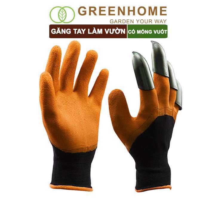 Găng Tay Làm Vườn, Có Móng Vuốt, Bảo Vệ Tay, Độ Bền Cao, Chống Thấm Nước, Đào, Xới Đất, Dễ Vệ Sinh