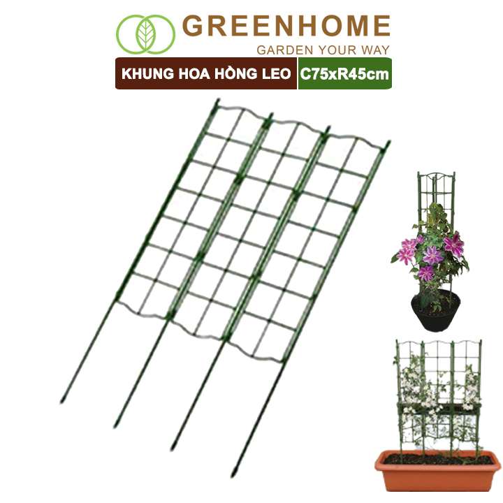 Giàn Leo Cho Cây, Daim, Nhật Bản, Daim, R45xc125cm, Khung Hoa Hồng Leo, Cây Leo, Dễ Lắp Ráp, Độ Bền 5 Năm