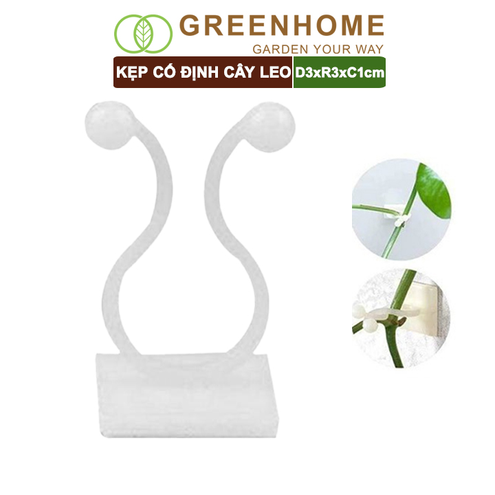 Kẹp Cố Định Cây Dây Leo, D3xR3cm, Dụng Cụ Làm Vườn, Gắn Tường Tiện Lợi, Dễ Lắp Đặt, Tiết Kiệm Không Gian