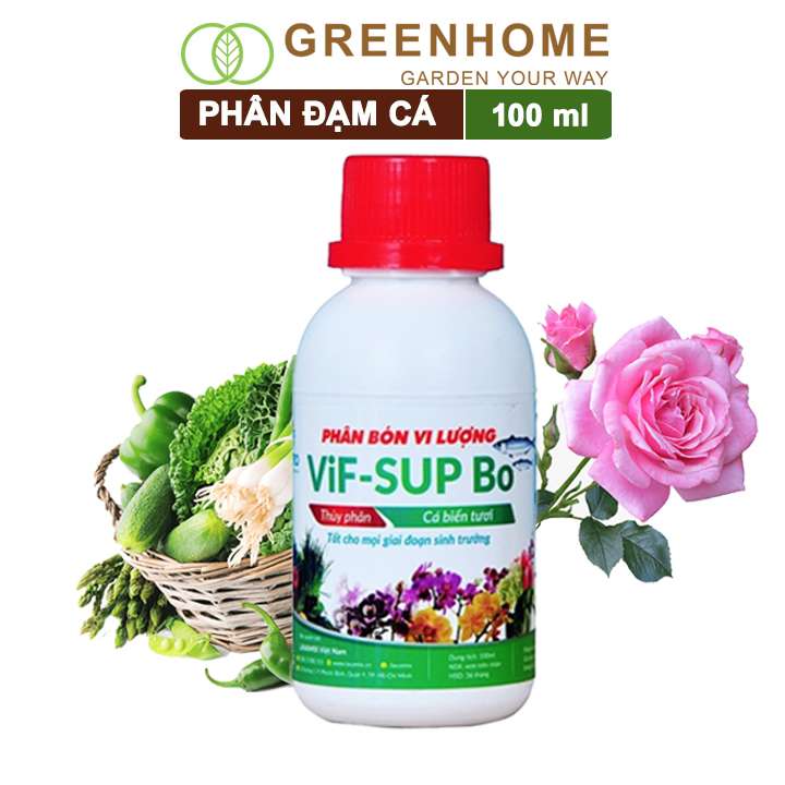 Phân Đạm Cá, Minro, Chai 100ml, Hữu Cơ Giúp Thân, Rễ Cây Khoẻ, Siêu Chồi Và Hoa Phù Hợp Cho Hoa Hồng, Rau
