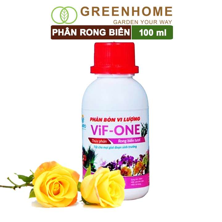 Phân Bón Lá Rong Biển, Lavamix, Chai 100ml, Hữu Cơ, Ra Hoa, Đậu Trái, Chắc Hạt, Tăng Khả Năng Ra Đọt