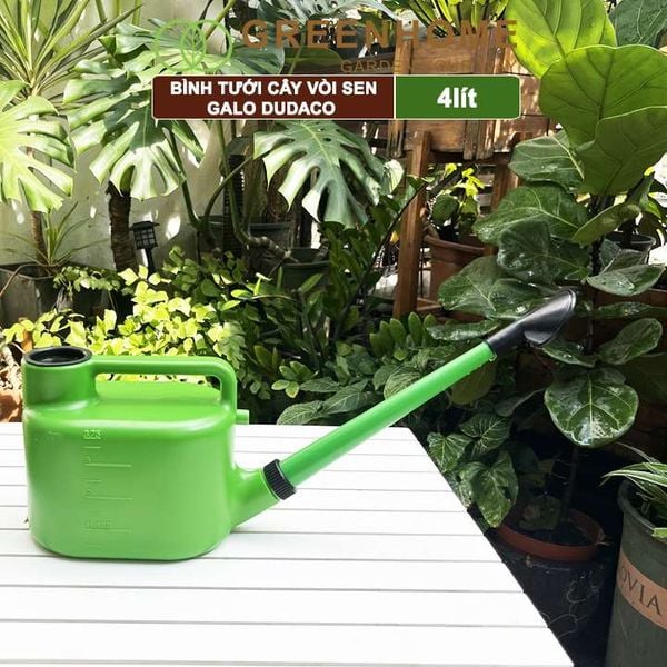 Bình tưới cây vòi sen Galo, 4 lít, 2 chế độ tưới, dễ sử dụng, tháo lắp dễ dàng, độ bền cao |Greenhome