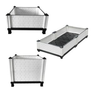 Chậu Trồng Cây Nhựa Nguyên Sinh Lắp Ráp, Nhiều Kích Thước, Trồng Hoa Hồng, Rau, Củ, Quả, Độ Bền 5 Năm