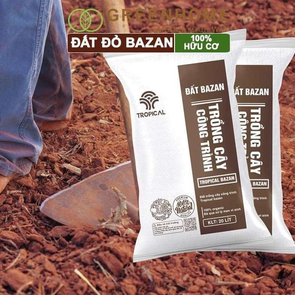 Đất đỏ bazan Tropical, trồng hoa hồng, kiểng lá, rau sạch, cây ăn trái |Greenhome