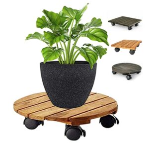 Đế Lót Chậu Cây Có Bánh Xe, R30xc8cm, Bằng Gỗ , Thân Thiện Môi Trường, Tiện Lợi, Di Chuyển Chậu Nặng Dễ Dàng