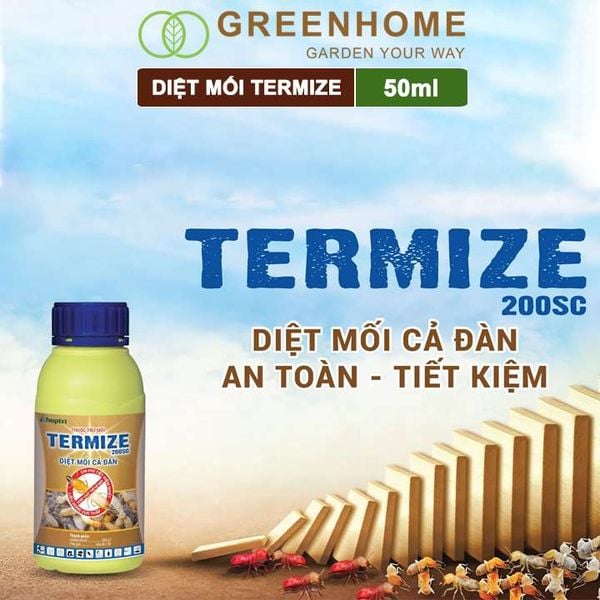Thuốc Diệt Mối Tận Gốc Termize 200SC, Chai 50ml, Sinh Học Thế Hệ Mới, An Toàn, Không Mùi, Diệt Cả Đàn