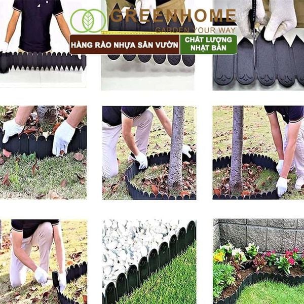 Hàng rào sân vườn Nhật Bản, Daim, dễ lắp ráp, độ bền 5 năm, nhiều kích thước, màu sắc |Greenhome