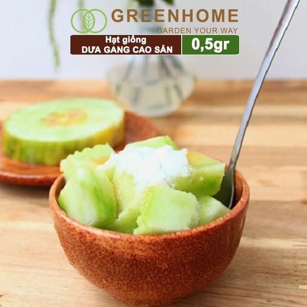 Hạt giống Dưa gang Greenhome, gói 0,5gr, trái dài, thơm, ngon, trồng quanh năm T04