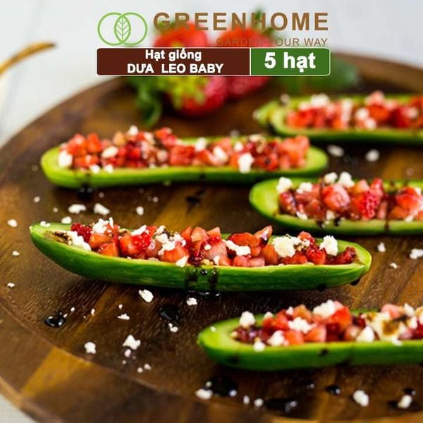 Hạt giống Dưa leo baby F1, gói 5 hạt, trái suôn dạng chùm giòn ngọt T01