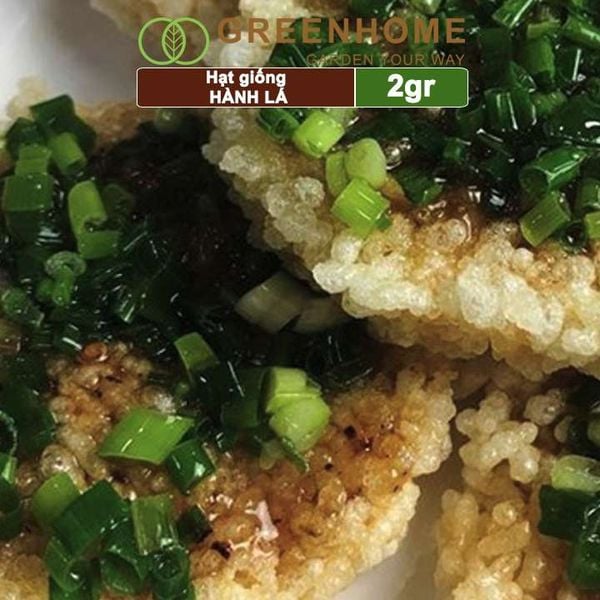 Hạt giống Hành lá, hành hương cao sản, gói 2gr, sinh trưởng mạnh, năng suất cao G01 |Greenhome