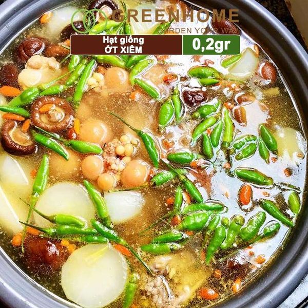 Hạt giống Ớt xiêm, gói 0,2gr, dễ trồng, sai trái, siêu cay G09 |Greenhome