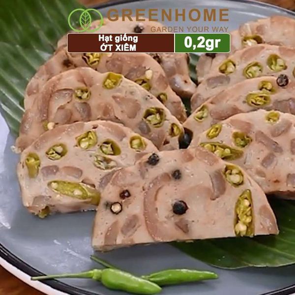 Hạt giống Ớt xiêm, gói 0,2gr, dễ trồng, sai trái, siêu cay G09 |Greenhome