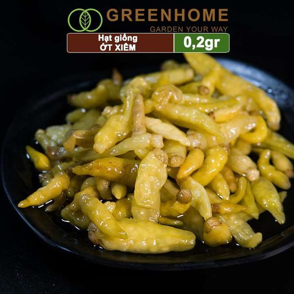 Hạt giống Ớt xiêm, gói 0,2gr, dễ trồng, sai trái, siêu cay G09 |Greenhome