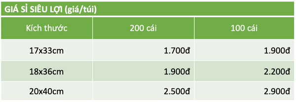 Túi PE trồng cây, 2 lớp, nhiều kích thước, chống UV tiện lợi, độ bền 1,5 năm, trồng rau, hoa, dâu tây