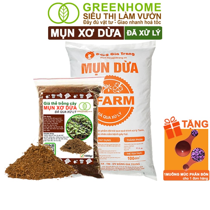 Mụn Xơ Dừa Sfarm, Đã Qua Xử Lý, Chuyên Trồng Rau, Hoa Màu, Dâu Tây, Cây Ăn Trái, Thủy Canh