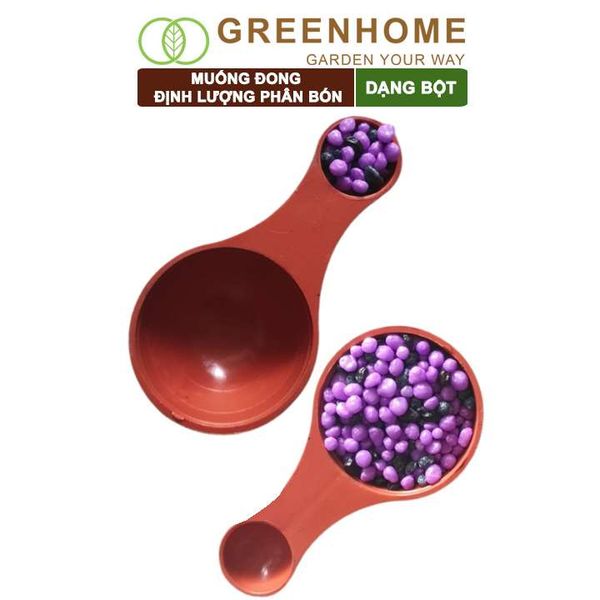 Muỗng đong định lượng phân bón dạng bột, 2 đầu, chia vạch sẵn, tiện lợi, dễ sử dụng