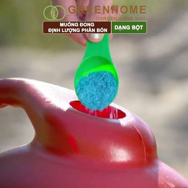 Muỗng đong định lượng phân bón dạng bột, 2 đầu, chia vạch sẵn, tiện lợi, dễ sử dụng