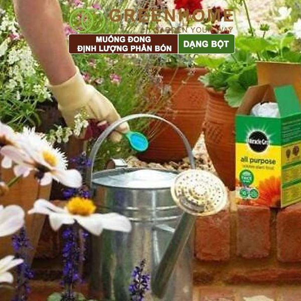 Muỗng đong định lượng phân bón dạng bột, 2 đầu, chia vạch sẵn, tiện lợi, dễ sử dụng