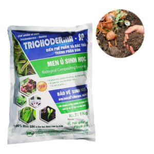 Nấm Đối Kháng Trichoderma, Hoàng Kim, Bao 1kg, Ủ Phân Hữu Cơ, Ủ Rác, Đậu Tương, Khử Mùi, Cải Tạo Đất