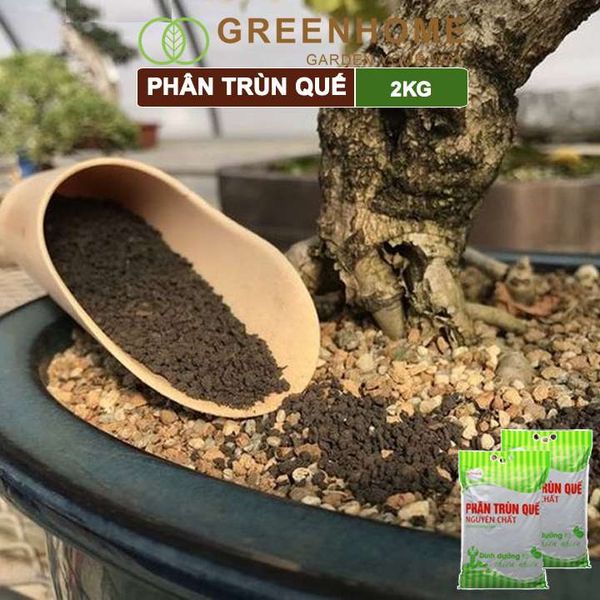 Phân trùn quế Lavamix, bao 2kg, nguyên chất, bổ sung dinh dưỡng, cải tạo đất |Greenhome