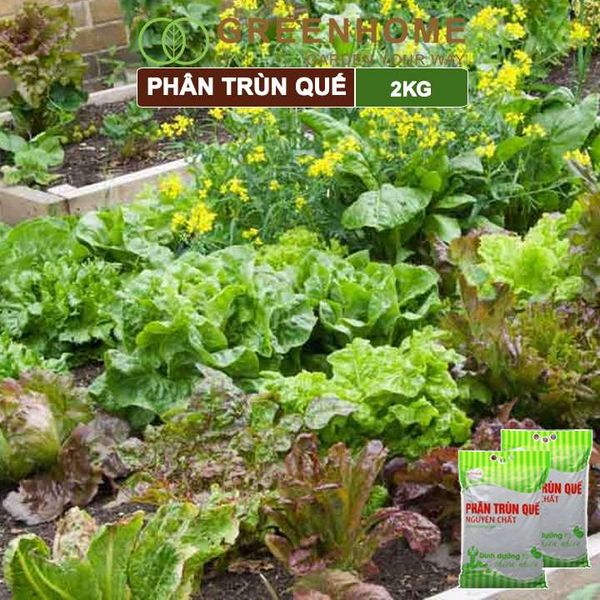 Phân trùn quế Lavamix, bao 2kg, nguyên chất, bổ sung dinh dưỡng, cải tạo đất |Greenhome