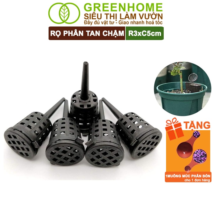 Rọ Đựng Phân Tan Chậm, R3xC5cm, Cắm Chậu, Tiện Lợi, Tiết Kiệm Phân Bón, Dễ Sử Dụng