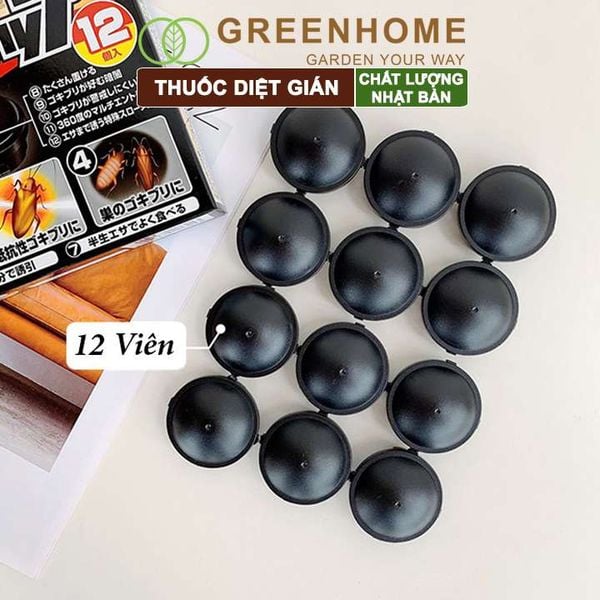 Thuốc diện gián Barracks Cap, hộp 12 viên, diệt tận gốc, dễ sử dụng, tác dụng lâu dài, an toàn