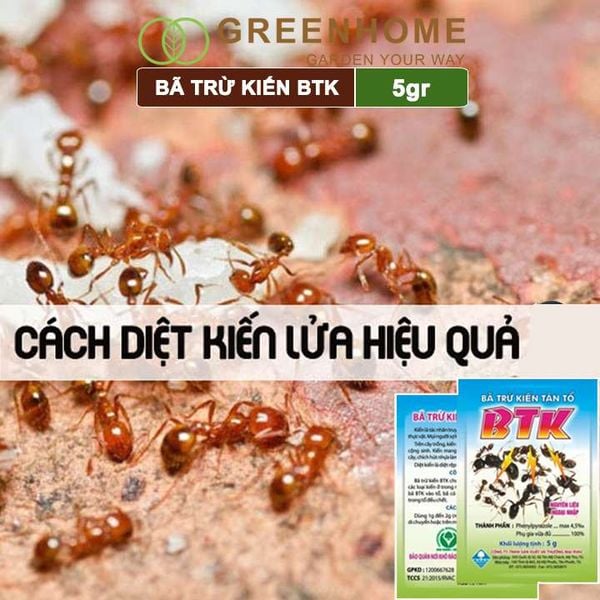 Thuốc diện kiến tận ổ BTK, gói 5gr, hiệu quả cao, dễ sử dụng, tác dụng lâu dài