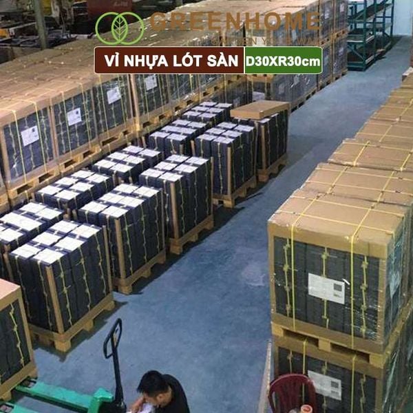 Vỉ nhựa lót sàn, D30xR30cm, 5 nan, hàng xuất khẩu, dễ lắp đặt, lót ban công, sân vườn, hồ bơi |Greenhome