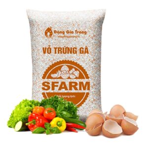 Vỏ Trứng Gà Trồng Cây, Sfarm, Bao 1kg, Phân Bón Hữu Cơ, Ngăn Chặn Ốc Sên, Cải Tạo Đất, Chống Côn Trùng, Sâu Bọ