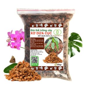 Xơ Dừa Cục, Bao 400gr, Giá Thể Đã Qua Xử Lý, Size 1-2cm, Viên Đều Đẹp, Sạch Khuẩn, Trồng Kiểng Lá, Lan