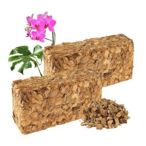 Xơ dừa cục, viên 500gr, sơ dừa nén, nở gấp 5 lần, kích thích rễ, thoát nước tốt giá thể kiểng lá, phong lan
