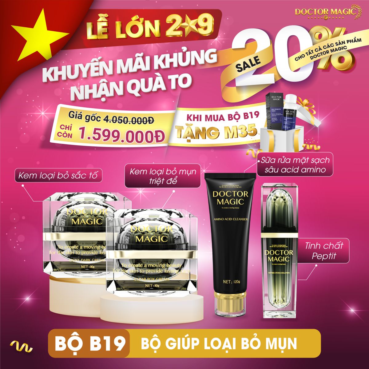 Sale Lớn Tri Ân bộ b19 doctor magic