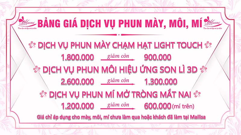 Phun môi Mailisa: Có nên phun xăm môi không? Phun môi ở mailisa giá bao nhiêu? Phun môi Mailisa: Có nên phun xăm môi không? Phun môi ở mailisa giá bao nhiêu?