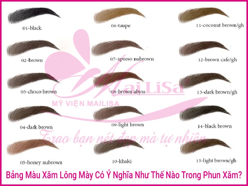 Cách chọn màu lông mày đẹp phù hợp với làn da 2022 mẫu chân mày đẹp