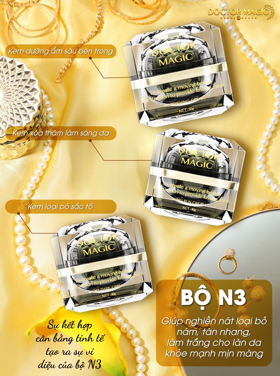 BỘ N3 - HỖ TRỢ LOẠI BỎ NÁM, TÀN NHANG, ĐỒI MỒI BỘ N3 - HỖ TRỢ LOẠI BỎ NÁM, TÀN NHANG, ĐỒI MỒI