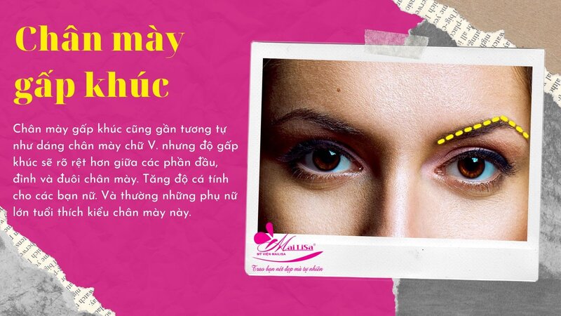 # 15 kiểu chân mày đẹp HOT, HỢP khuôn mặt nhất 2022 chân mày gấp khúc
