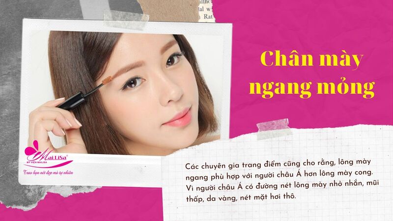 # 15 kiểu chân mày đẹp HOT, HỢP khuôn mặt nhất 2022 chân mày ngang mảnh