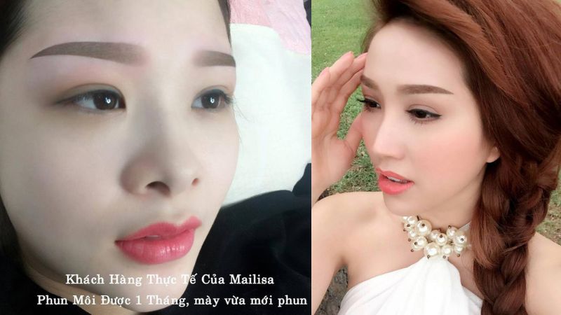 Phun lông mày bao lâu thì mờ? Mẹo làm cho lông mày mới xăm tán bột bền màu lâu phai 2022 phun thêu lông mày ngang tán bột giữ được bao lâu