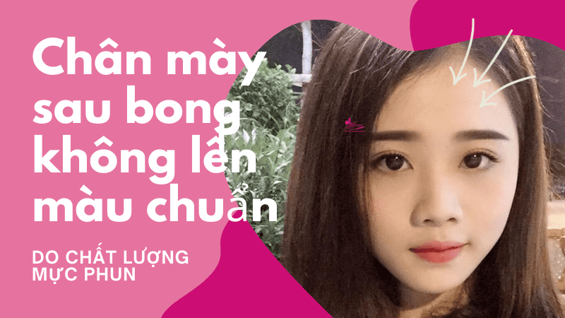 Phun mày bong ra không có màu: Nguyên nhân và Mẹo xử lý dứt điểm Phun mày không ăn mực do chất lượng mực phun xăm