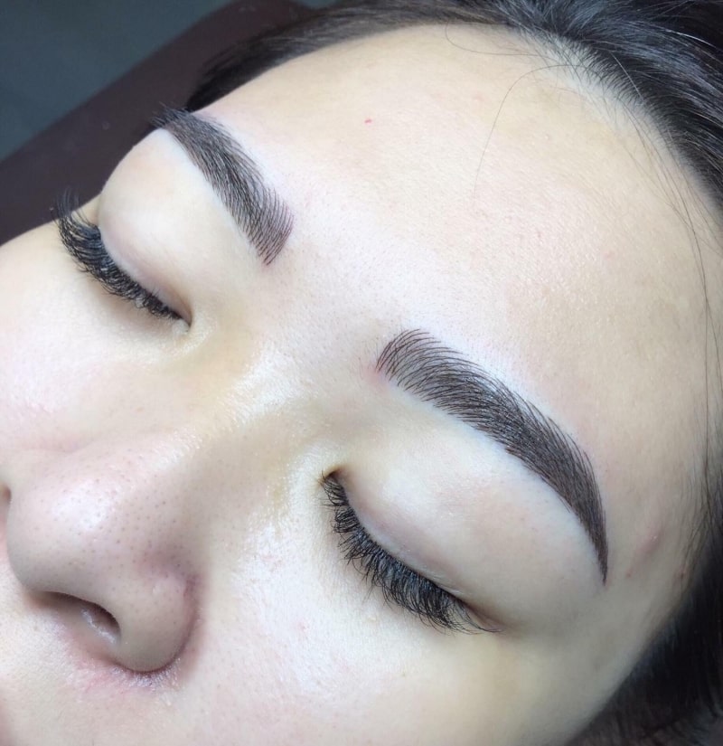 Mực xăm, thuốc ế xăm, ủ tê, phun xăm có ảnh hưởng đến thai nhi không? điêu khắc lông mày là gì