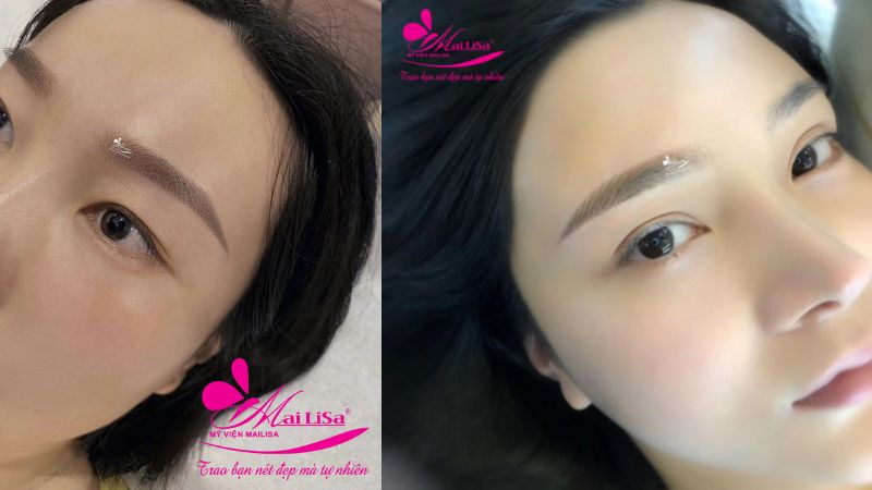 Phun tán bột lông mày ngang là gì? Bao nhiêu tiền 2022? Hình ảnh review phun chân mày tạo hạt