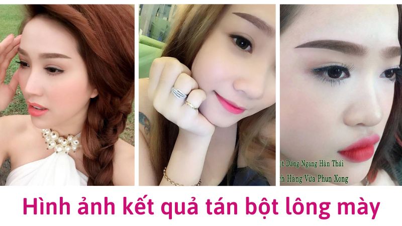 Không có nên phun chân mày tán bột 2022? Tại sao? Hình ảnh tán bột lông mày